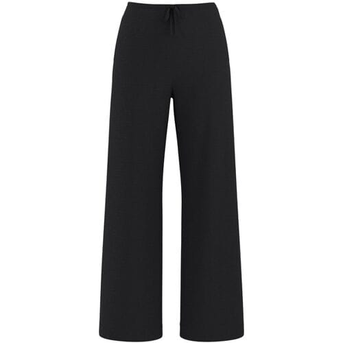 ESMARA Satijnen dames wide leg broek (Zwart, L (44/46))