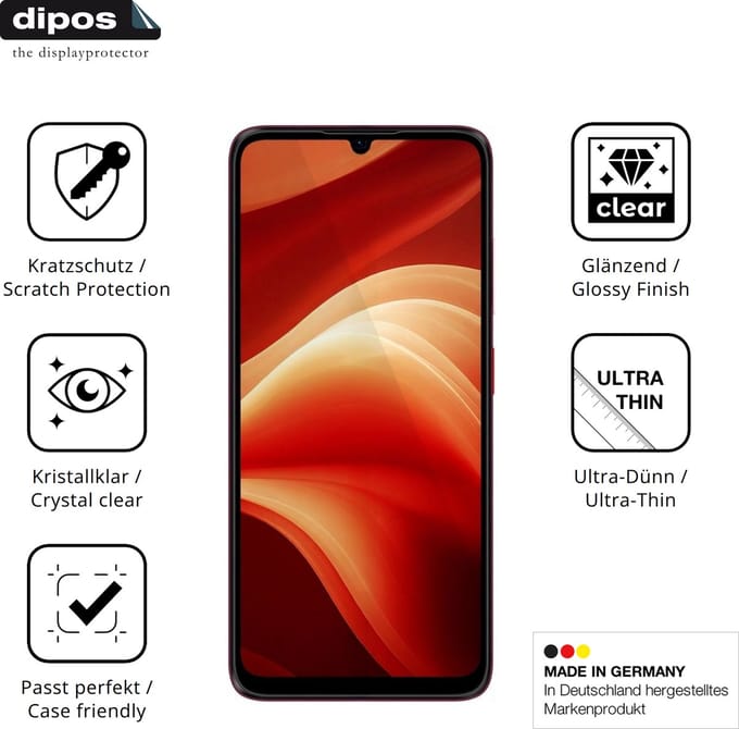 dipos – 4x Beschermfolie geschikt voor Aiplus AI+ Nova 2 5G | Krasbestendige & heldere Screenprotector Ultra-Thin