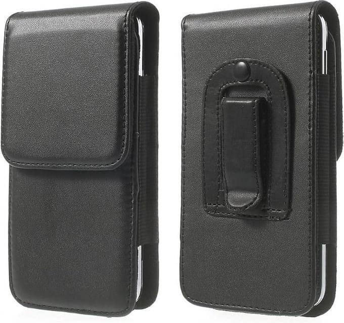 Leren flip tasje hoesje + clip broekclip Iphone 6 Plus / Iphone 7 Plus