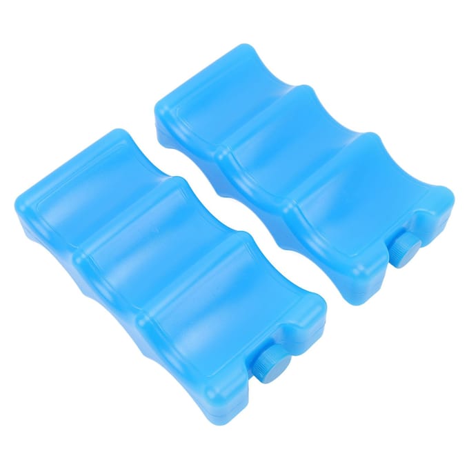 2 stuks Moedermelk IJspak Contouren Vorm Blauw Herbruikbare Koelbox voor Moedermelk Werkende Moeder blue