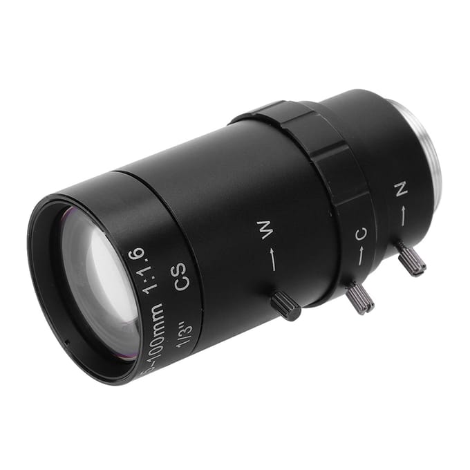 1.3MP Zoom CCTV Lens CS Mount Handmatige Apertuur 5?100mm Aluminiumlegering voor Beveiligingscamera gray