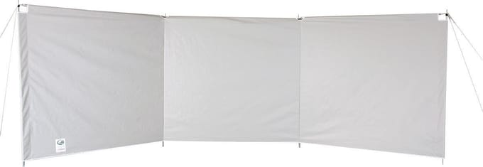 ESVO windscherm Sirocco 3 panelen met bovenliggers
