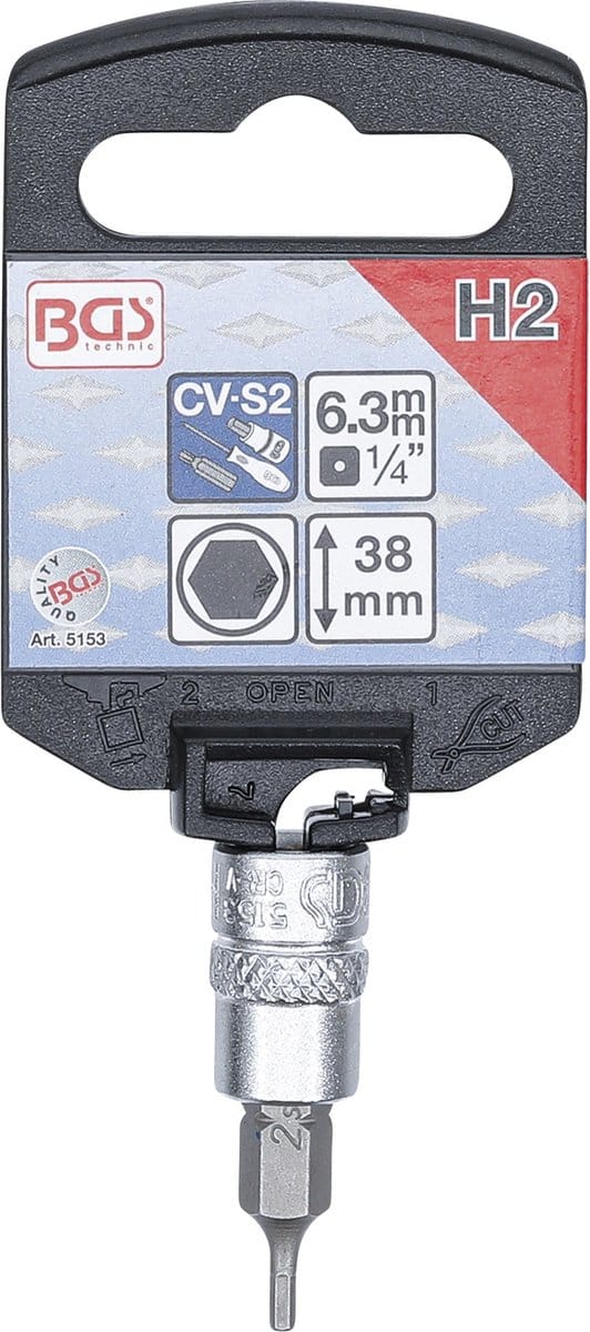 BGS Dopsleutelbit 1/4 INBUS 2 mm