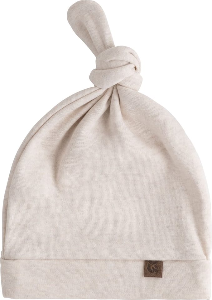 Baby's Only Knoopmutsje Melange - Warm Linen - 3-6 mnd - 100% ecologisch katoen - GOTS
