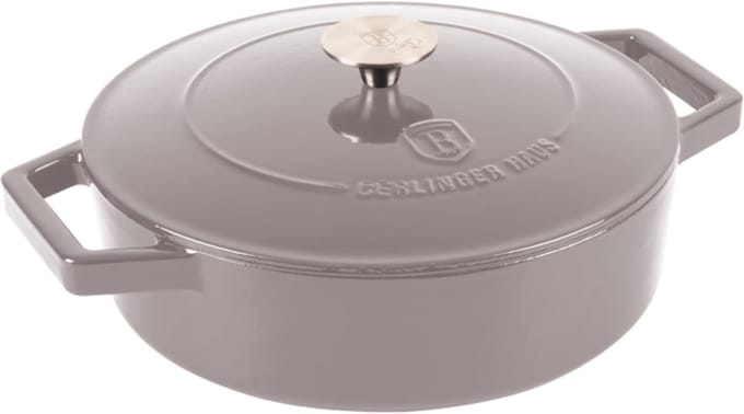 Berlinger Haus 6527 - Gietijzeren braadpan - Taupe collection - 26 cm - Grijs