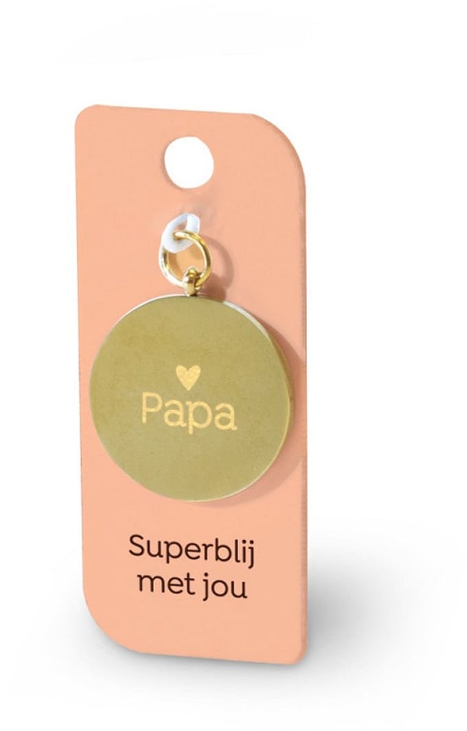 Gouden Charm - Papa
