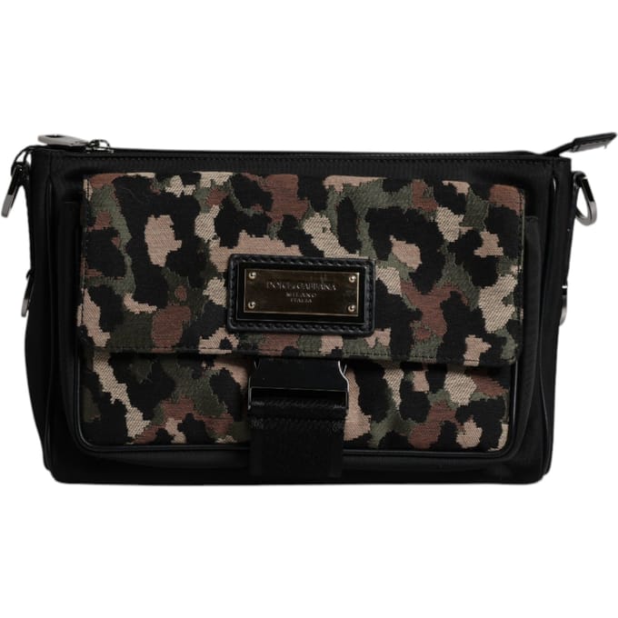 Multicolor Leoparden Jacquard Schoudertas