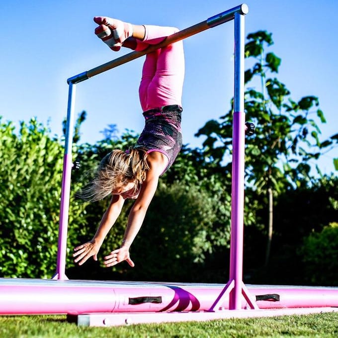 Barres Parallèles de Gymnastique MASTER 150cm - Rose