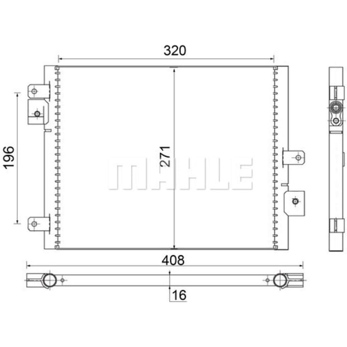 Condensator, airconditioner MAHLE AC 354 000S