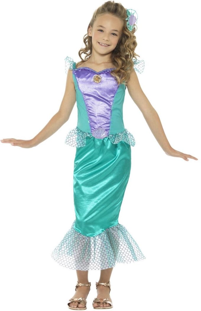 Smiffys - Deluxe Mermaid Kinder Kostuum - Kids tm 12 jaar - Groen