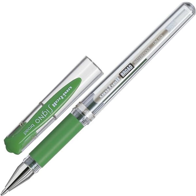 Uniball roller Signo Broad 065 mm groen