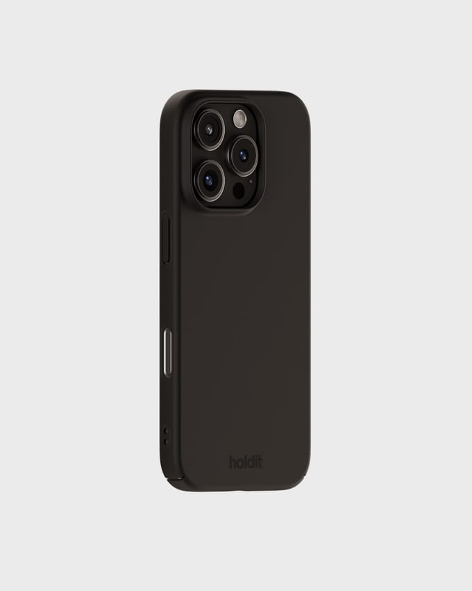 Holdit Slim Case geschikt voor Apple iPhone 16 Pro Max - Zwart