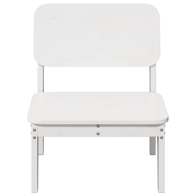 vidaXL - Tuinstoel - 60x52,5x72 - cm - massief - grenenhout - wit