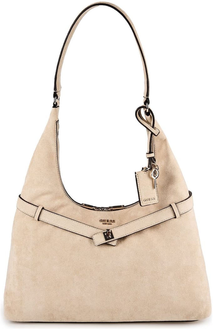 GUESS schoudertas Ella Hobo Taupe beige