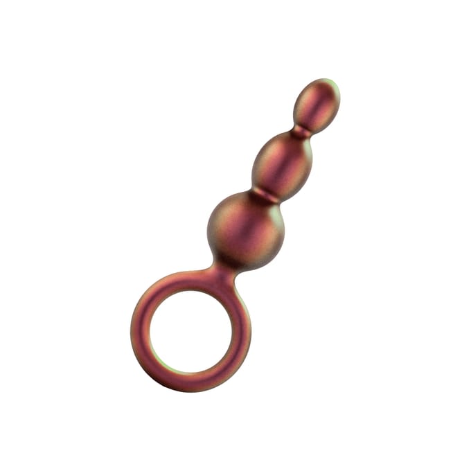 Anal Adventures Matrix - Beaded Loop Anaal Plug - Koper