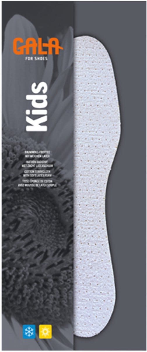 Gala All Seasons Inlegzool kids – Wit | Comfortabel & Hygiënisch, mt 22/36