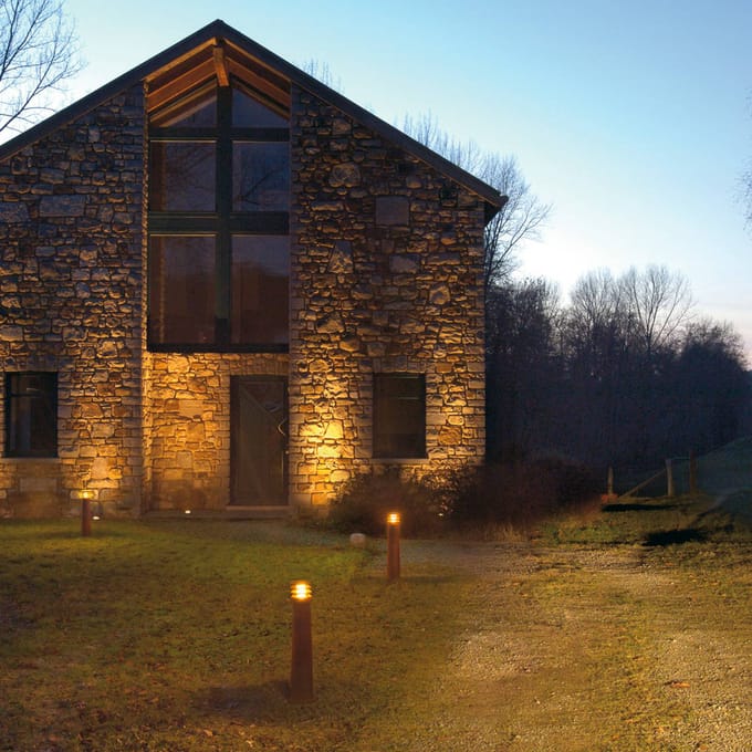 SLV tuinpadverlichting Rusty 70, roestkleurig, staal, hoogte 70 cm, IP55
