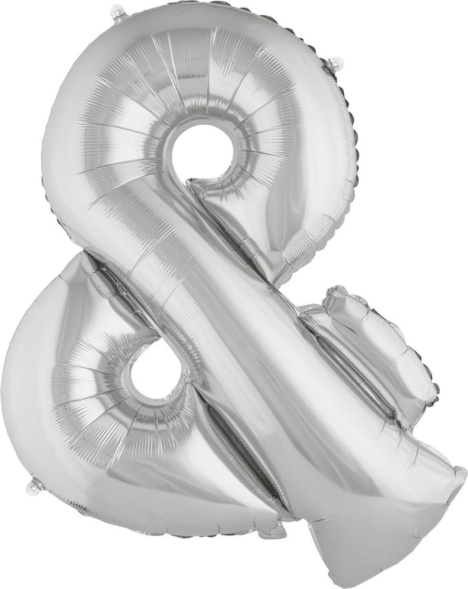 ESPA - Zeer grote zilverkleurige + ballon - " & "