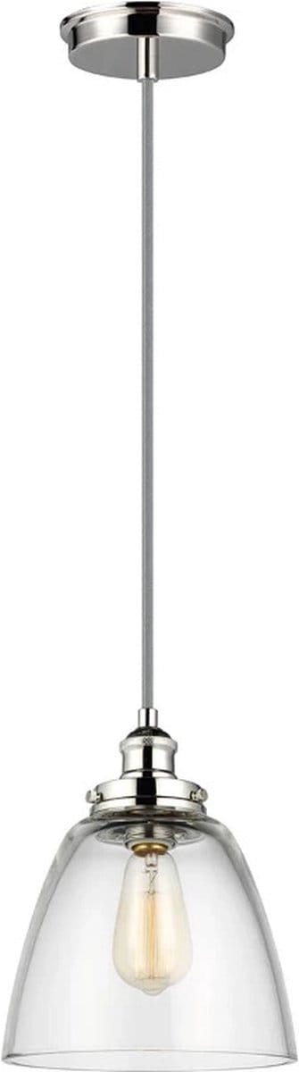 Feiss LED Hanglamp Baskin | 1X E27 Max 60W | Dimbaar | Polished Nickel
