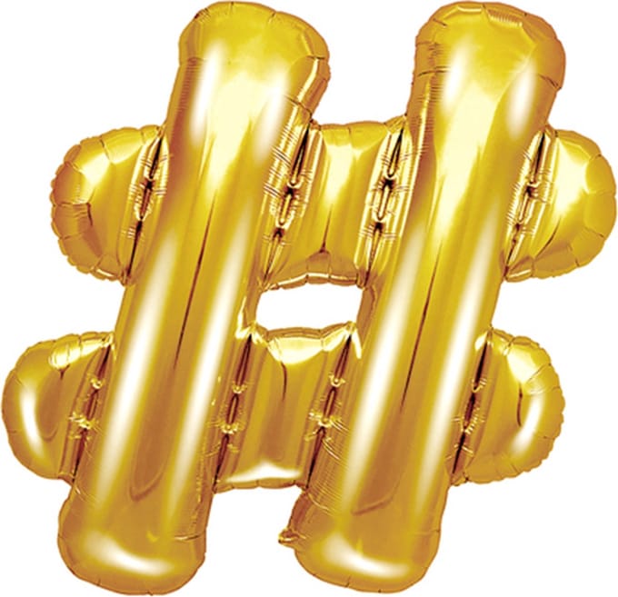 Partydeco - Folieballon Goud # (35 cm)