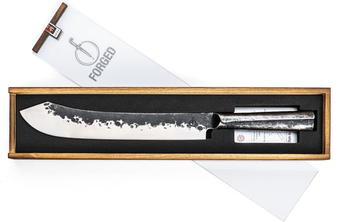 Forged Brute Slagersmes 25,5cm - RVS - In Houten Giftbox