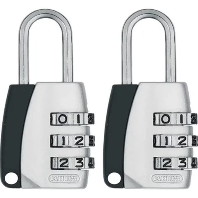 Abus Combinatieslot Tcz2/20 - Zink Voor Kluisje - Behuizing 20 Mm - Set Van 2 Stuks
