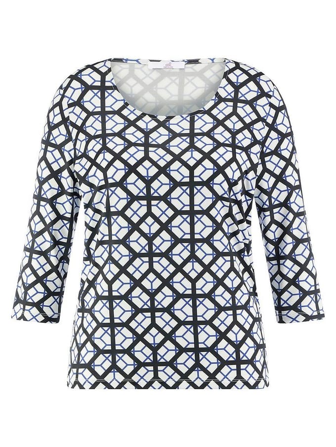 Shirt ronde hals Van Emilia Lay wit
