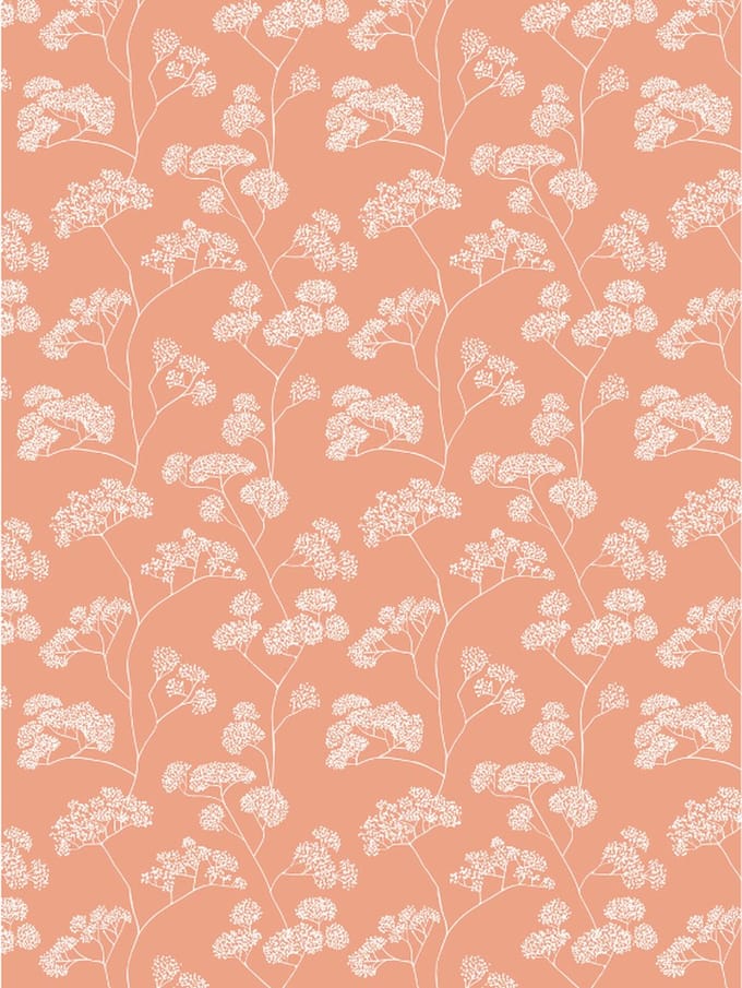 Texture Decopatch papier Rosé met gipskruid hotfoil