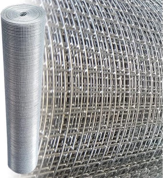 Muizengaas 6 x 6mm 0,65mm 100cm x 25m gegalvaniseerd