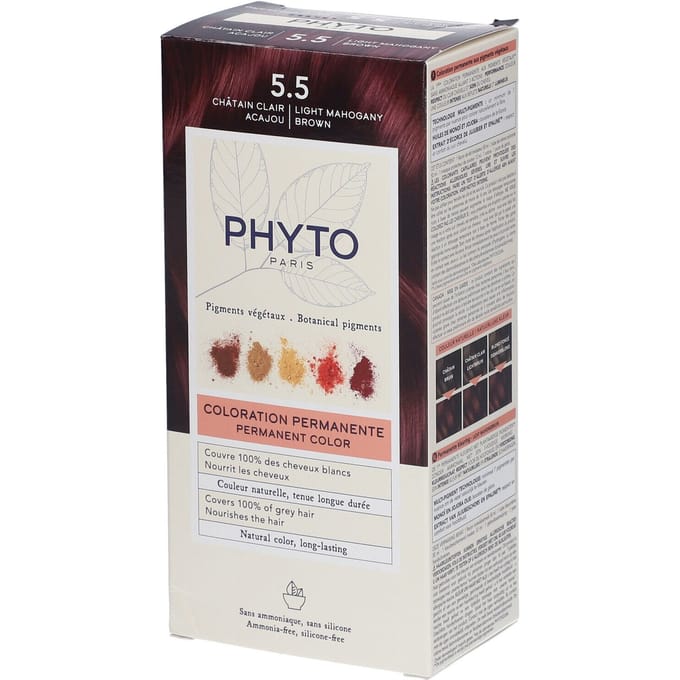 Phyto Phytocolor 5.5 Light Mahogany Brown 1 Set