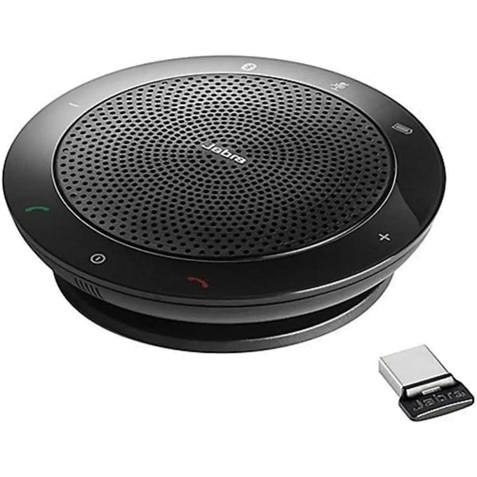 Jabra Speak 510+ MS (inkl. Link 370 Mini USB Adapter) Conferentieluidspreker Bluetooth, USB-A 2.0 Zwart
