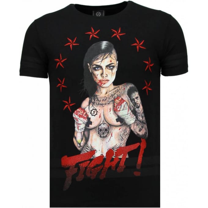 Local Fanatic Fighter! rhinestone t-shirt