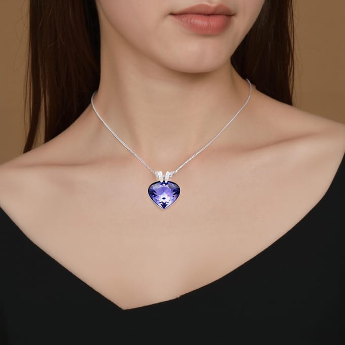 Swarovski Oceanic Hart Hanger Ketting Dames ketting 5020050 Box (Random Color) white