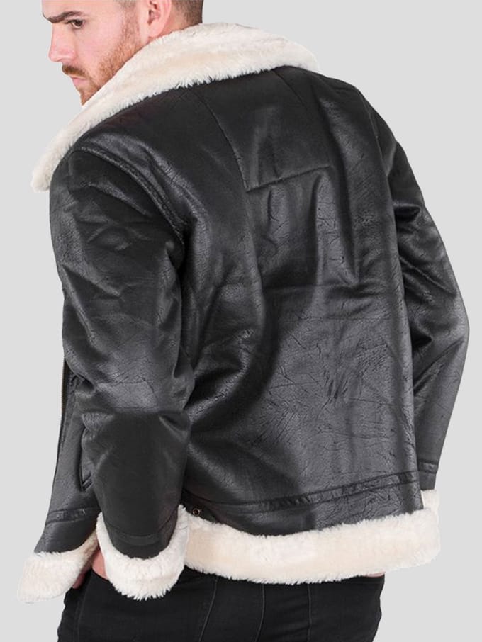 Alpha Industries B3 FL Heren Vliegerjack in Zwart