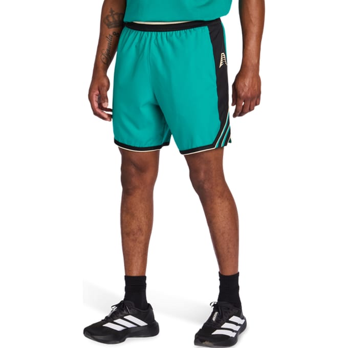 Adidas Ant Edwards Korte Broeken Heren - Groen - Maat S - Poly Mesh
