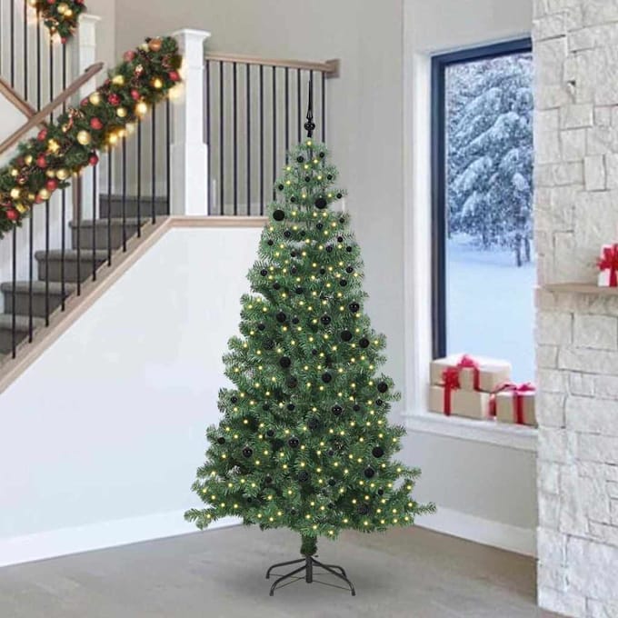vidaXL - Kerstboom - Groen - 240 - cm - PVC