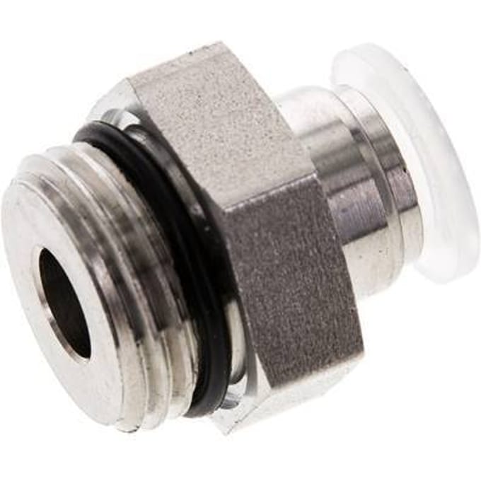 10mm x G1/2'' PA/RVS Insteekfitting Buitendraad EPDM