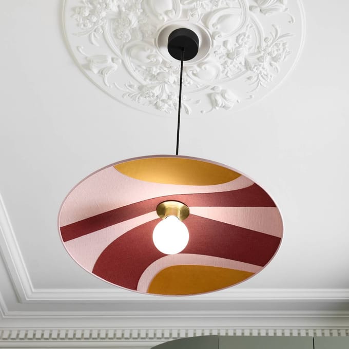 MARKET SET Sonia Laudet hanglamp, Ø 80 cm roze