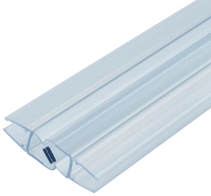 Magneetstrip in lijn enkelwerkend (Voor 8mm glasdikte)