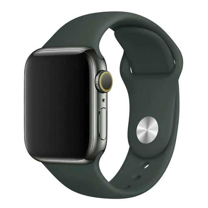 2+1 | Apple Watch Bandje - Siliconen - Cyprus Groen
