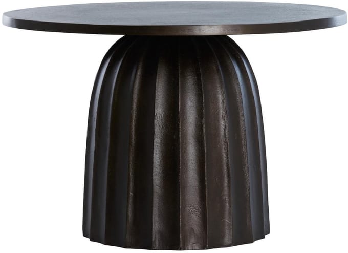 Light & Living Bijzettafel Veglia - Donkerbruin - Ø60cm - Modern