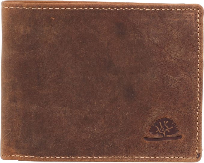 GREENBURRY portemonnee Vintage Save Wallet RFID Brown bruine