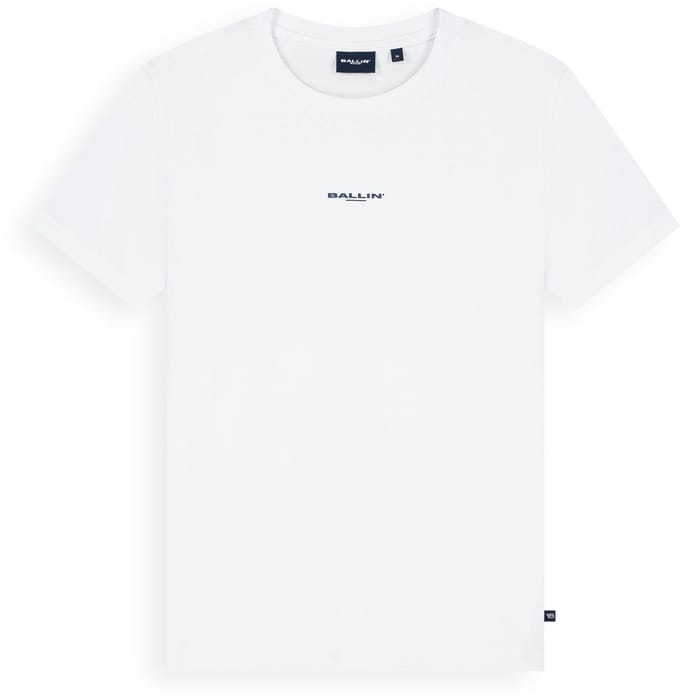 Ballin Amsterdam - Jongens Regular fit T-shirts Crewneck SS - White - Maat 8