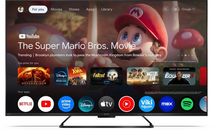 Smart TV Sharp 55HR7265E 55" QLED 4K Ultra HD