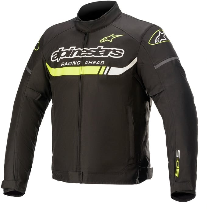 Alpinestars T-SP S Ignition Waterproof Jas Zwart Fluo Geel - Jas