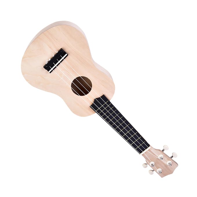 21 inch Lindehout 4-snarige Ukelele DIY Kit Instrumentaccessoire beige