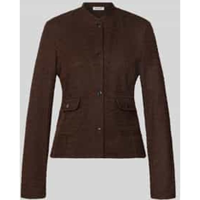Blazer met viscose in bouclé-look