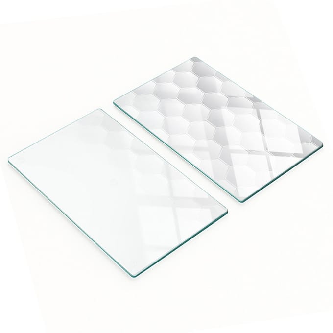 Multifunctionele decoratieve glazen keukenplanken, zeshoeken, 2x30x52 cm