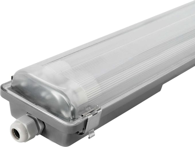 Ledvion - LED TL Armatuur - 60CM - 2X 7W - 4000K - 1120L - IP65 - LED Buis