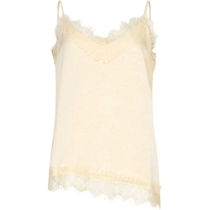 Ydence Top Callie Tops & T-shirts Dames - Shirt - Creme - Maat M